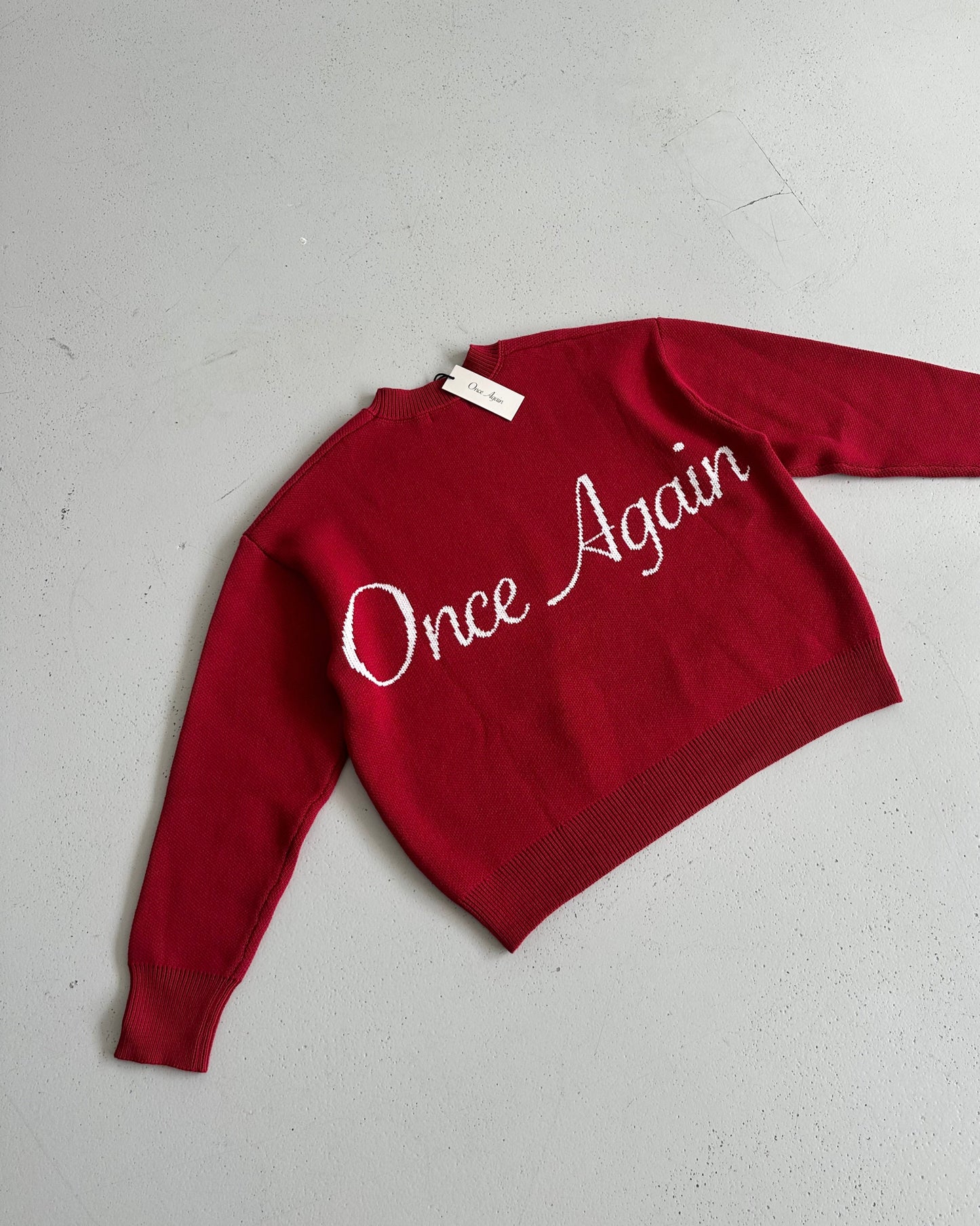 Box Knit - Red