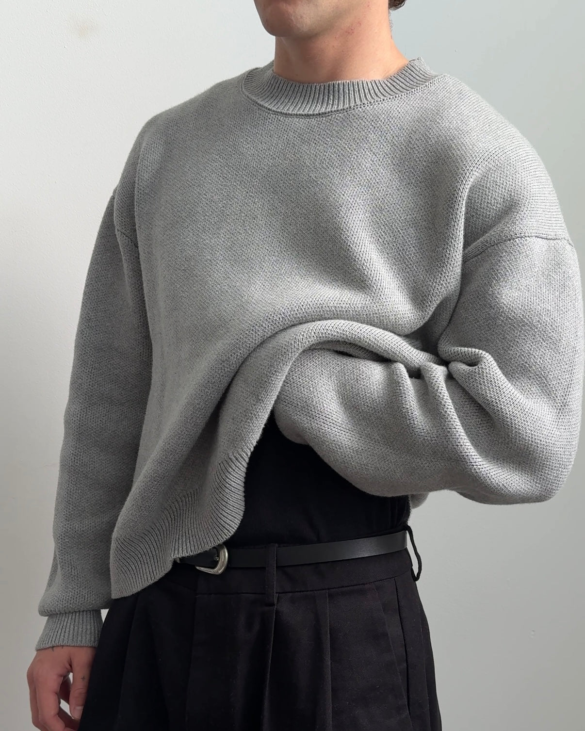 Box Knit - Grey