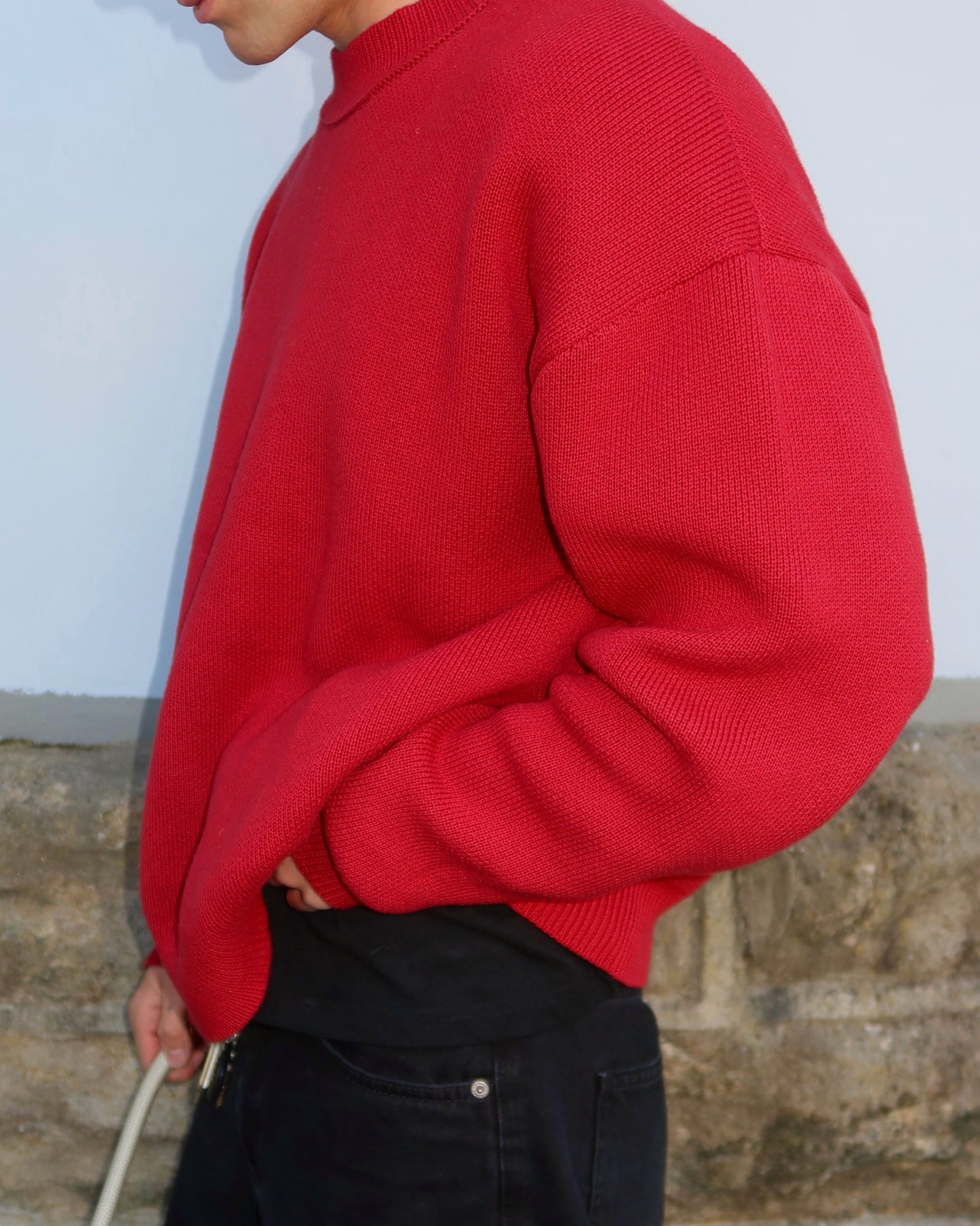 Box Knit - Red