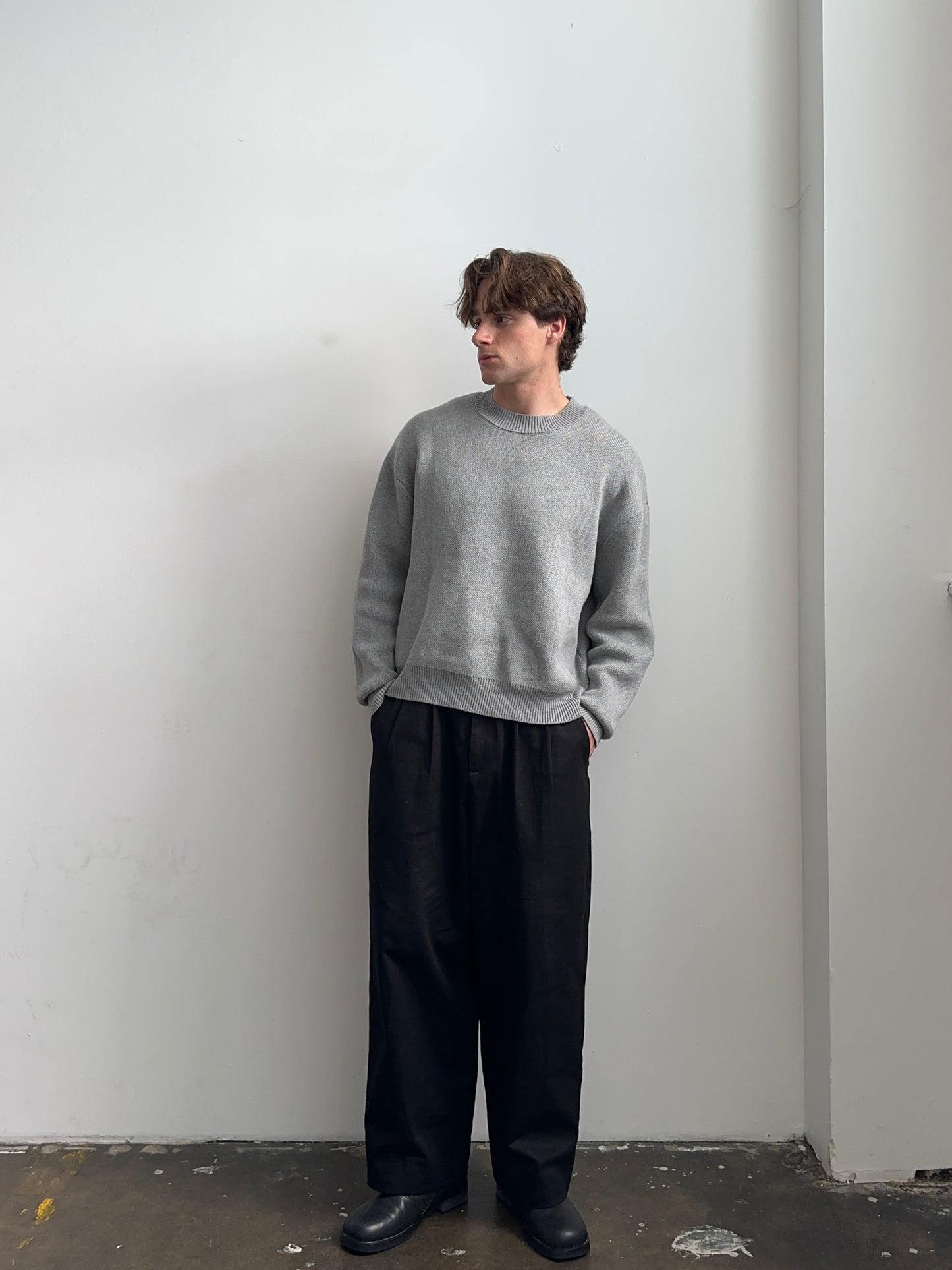 Box Knit - Grey